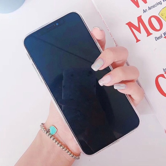 iPhone X/XS/7+/8+ Glitter Cherry Soft Phone Case - Picture 6 of 6